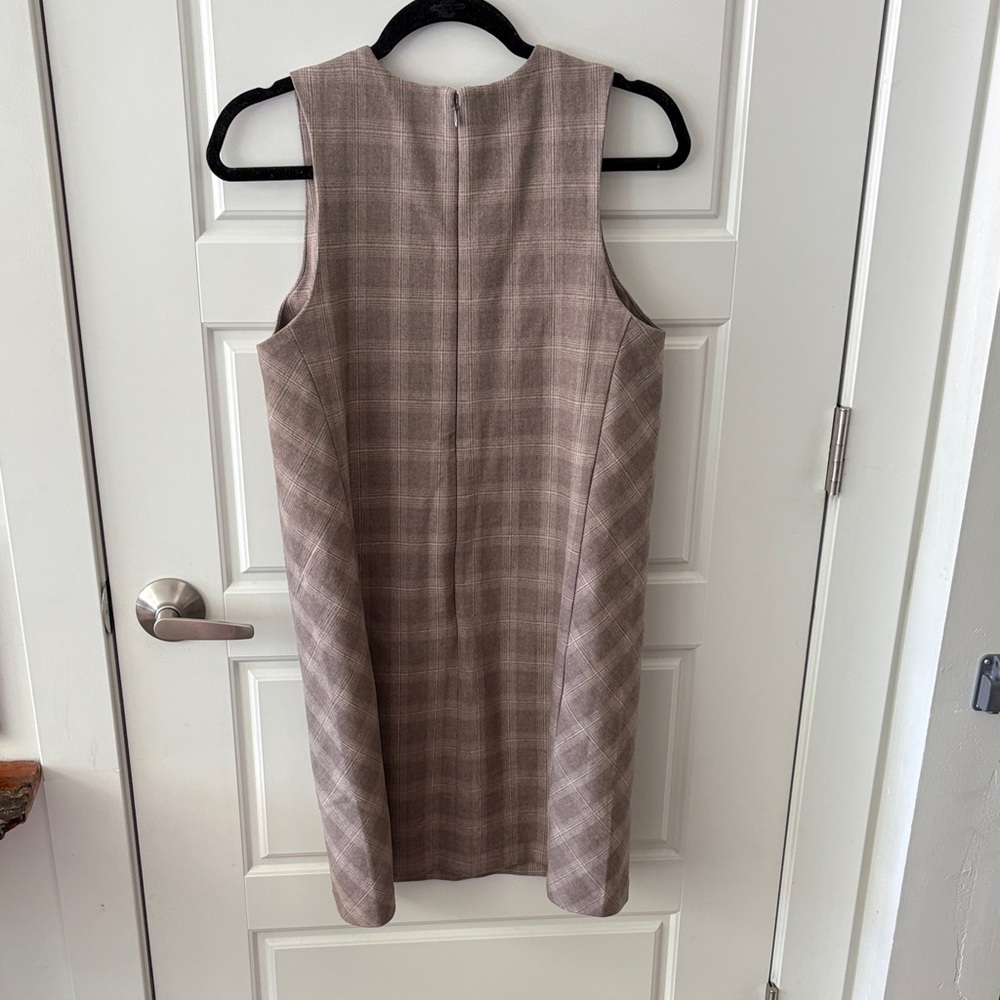 Banana Republic Brown Plaid Shift Dress - Picture 3 of 4